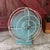Vintage General Electric 1950s Aqua Blue Metal Oscillating Desk Fan - 10" Blades 14" Tall For Sale - Image 13 of 14
