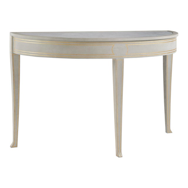 Modern History Large Ryn Demilune Table For Sale