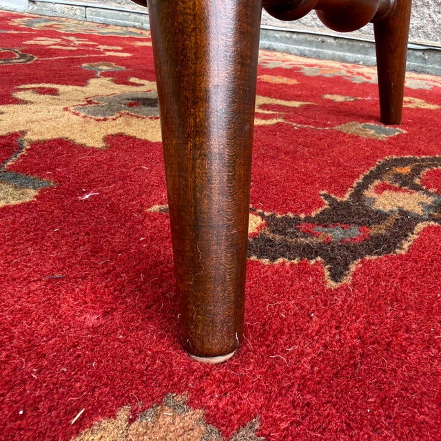Vintage Nichols & Stone American Traditional Solid Cherry Comb Back Windsor Dining Chair / Desk Chair For Sale - Image 14 of 15
