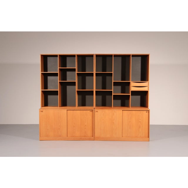 Danish Oak Wall Unit by Kurt Østervig for Kp Møbler, 1970, Set of 4 For Sale - Image 9 of 15