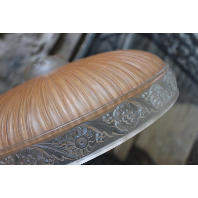Canopy Mount Light Fixture Vintage Blush Pink For Sale - Image 14 of 15