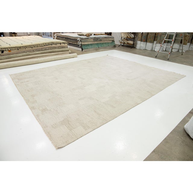 Modern Modern Designed Kilim Flatweave Wool Rug in Natural Earthy Tones For Sale - Image 3 of 10