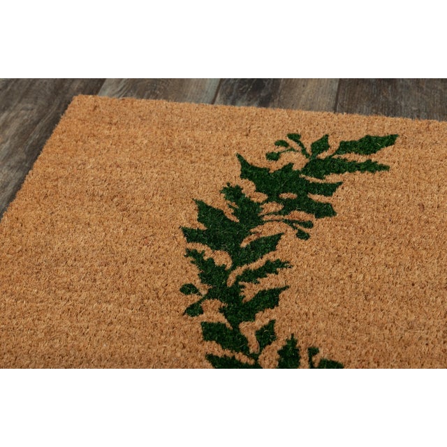 Erin Gates by Momeni Park Green Hand Laurel Wreath Woven Natural Coir