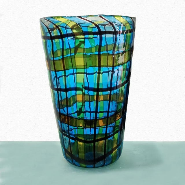 Conical Scozzese Vase by Ercole Barovier for Cristian Dior For Sale - Image 6 of 17