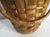 Vintage Wood Slat Basket + Bent Wood Stick Handle For Sale - Image 4 of 16
