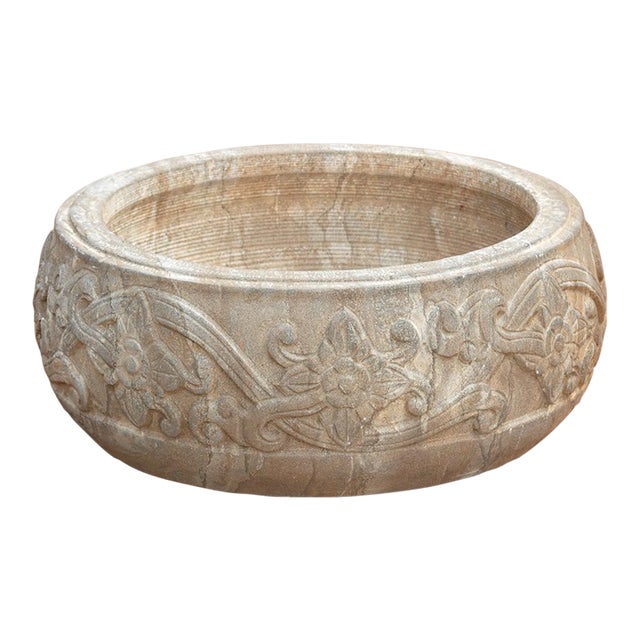 Manor House Hand-Carved Stone Vessel For Sale