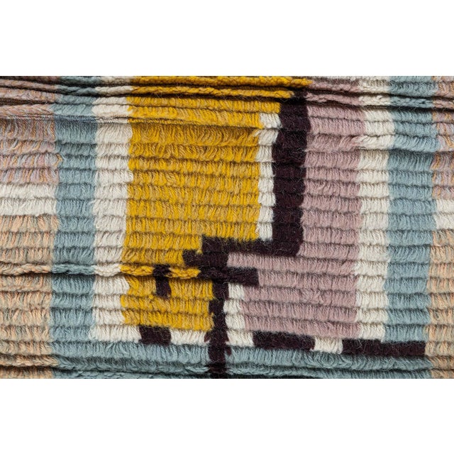 Textile Swedish Rya Rug by Laila Karttunen Doris Leslie Blau Collection For Sale - Image 7 of 10