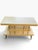 Vintage Mid-Century Modern Three-Tier Tangerine Console Table With Walnut and Gold Accents For Sale - Image 4 of 10