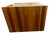 1970s Square Cedar Coffee Table For Sale - Image 4 of 9