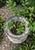 Off-white Vintage Faux-Stone Chipped Resin Garden Planter For Sale - Image 8 of 12