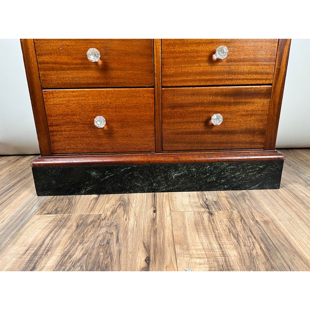 Antique Mahogany Multi-Drawer Dental Cabinet by the American Cabinet Co. C. Early 20th Century For Sale - Image 11 of 14