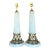 Vintage Regency Brass Swag and Tassle Lamps - A Pair For Sale