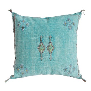 Turquoise Kilim Pillow For Sale