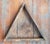 Blue 19th Century Rustic Primitive Blue Painted Sculptural Triangular War Decoration For Sale - Image 8 of 9