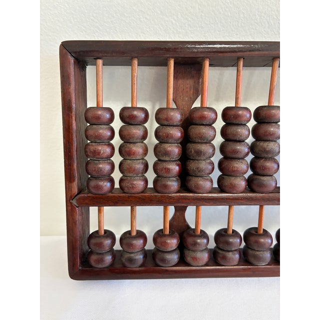 Asian Small Vintage Asian Wooden Suanpan Abacus For Sale - Image 3 of 7