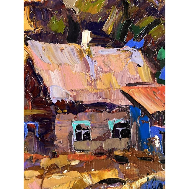 Oil Painting Evening in the Village Oleksiy Ivanyuk For Sale - Image 9 of 11
