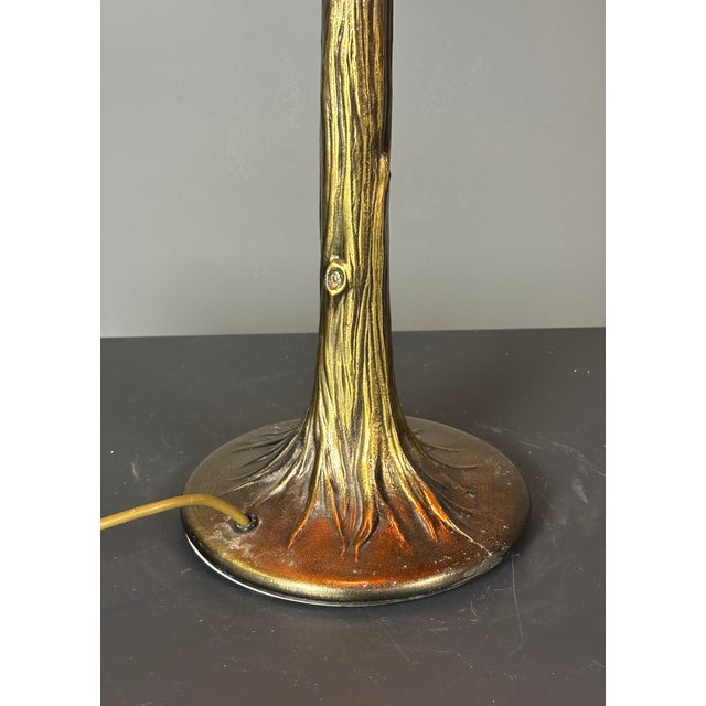 Mid-Century Pencil Reed Rattan Bamboo and Brass Table Lamp, 1970s For Sale - Image 9 of 17