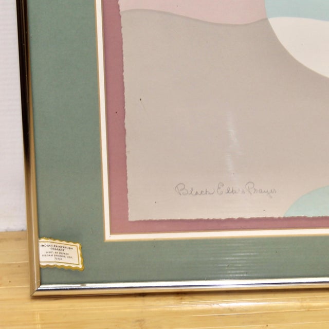 1980s Black Elk's Prayer Lithograph | by Jacqueline Rochester, Framed For Sale - Image 10 of 11