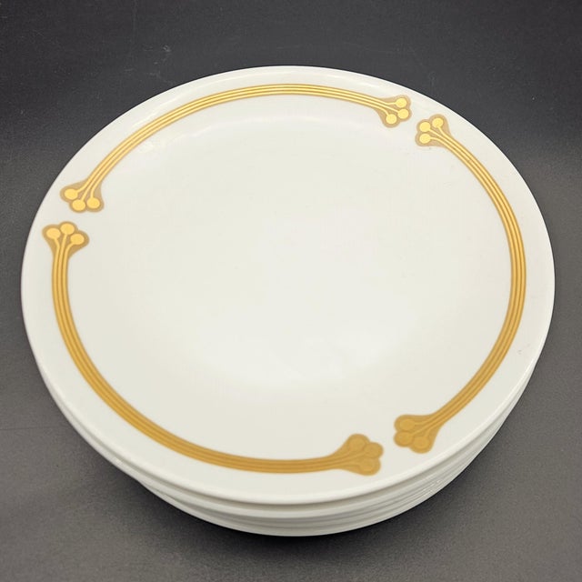 Ceramic Art Nouveau Porcelain Plates, 1920s, Set of 7 For Sale - Image 7 of 7