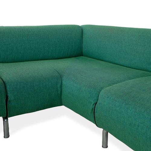 Met Corner Sofa in Turquoise Fabric from Cassina For Sale - Image 5 of 12