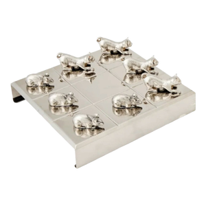 Vintage Vanderbilt Whitney Estate Cat & Mouse Tic-Tac-Toe Set
