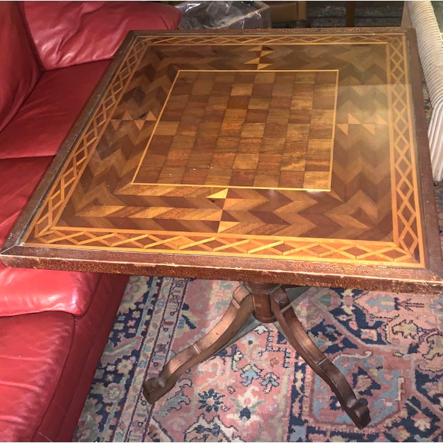 1910s American Classical Inlaid Made Flip Top Game Table For Sale In New York - Image 6 of 11