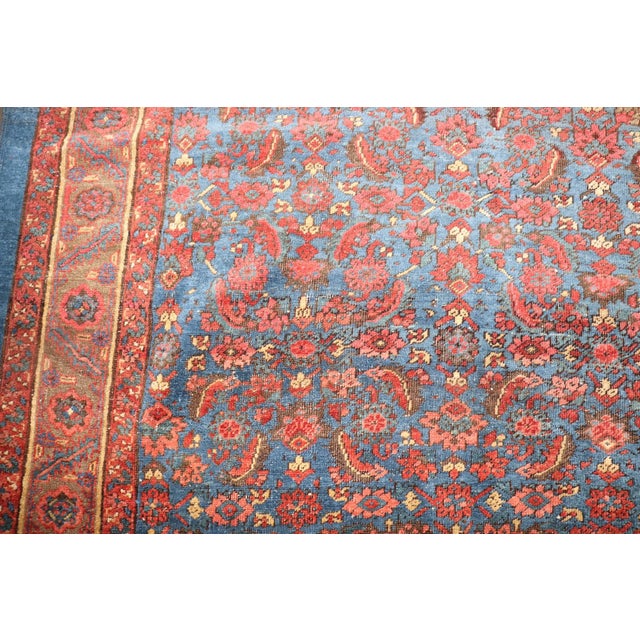 Late 19th Century Stunning Antique Persian Bakshaish - 6' x 10'8" For Sale - Image 5 of 9