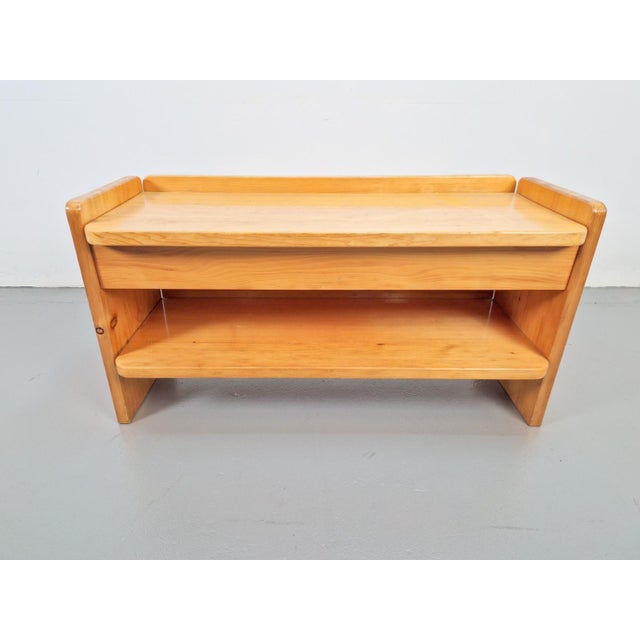 Vintage Pine Storage Bench, France, 1970s For Sale - Image 3 of 10