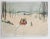 Wood Chester Snowden Winter Snow Sleigh Scene Painting For Sale - Image 7 of 8