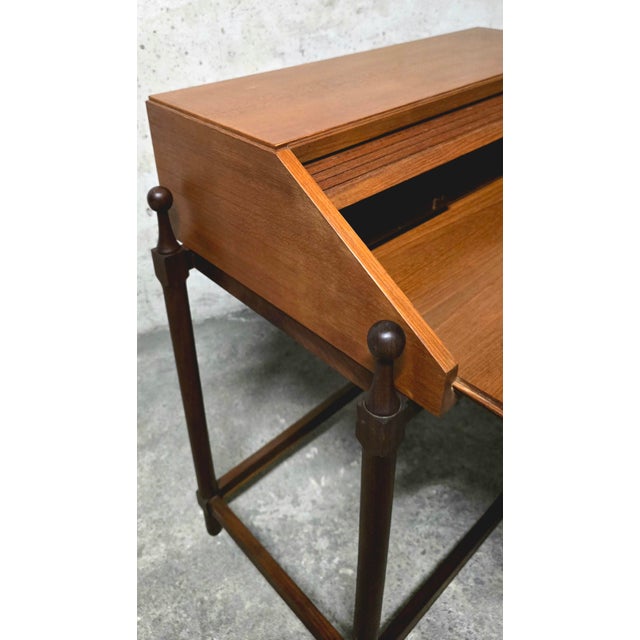 Modern Teak Secretaire Desk by Fratelli Proserpio, Italy, 1960 For Sale - Image 9 of 11