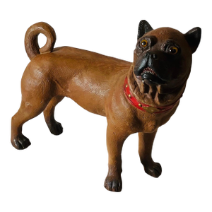 A 19th Century Terra Cotta English Pugdog