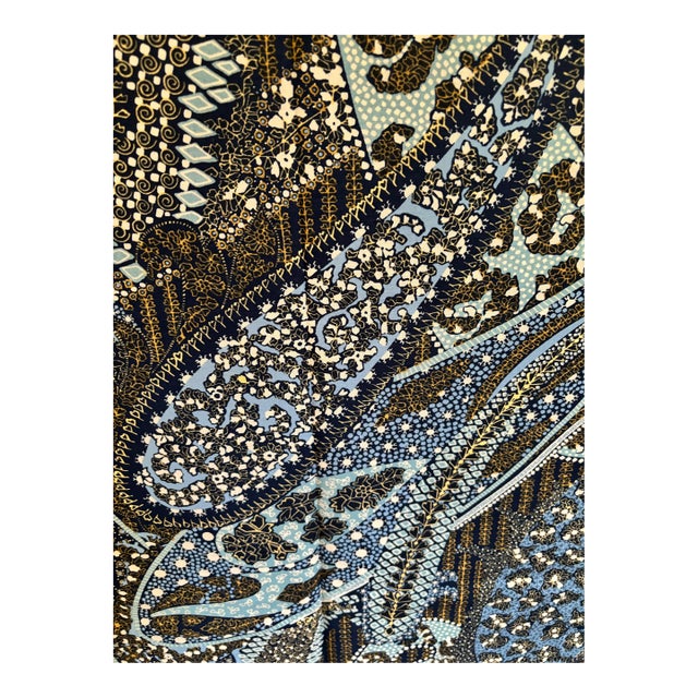 5 Yards of Vintage Paisley Zumsteg Fabric For Sale