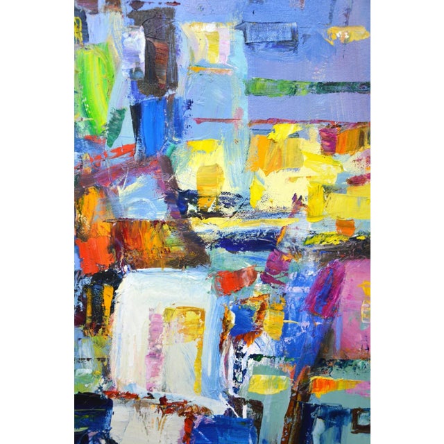 Early 21st Century Evening in the City.Modern Original Painting. Arts Bound For Sale - Image 5 of 9