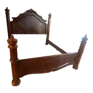Vintage Bernhardt California King Four Poster Bed For Sale