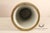 Metal Hand Painted Porcelain Decorative Vase with Gilded Metal Base and Cap For Sale - Image 7 of 17