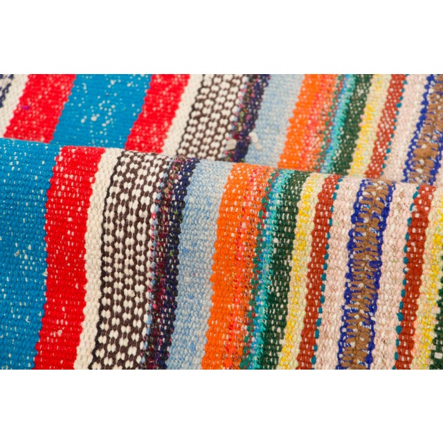 1950s Vintage Chaput Kilim Wool Runner With Stripes Design by Rug & Kilim, 1950-1959 For Sale - Image 5 of 7