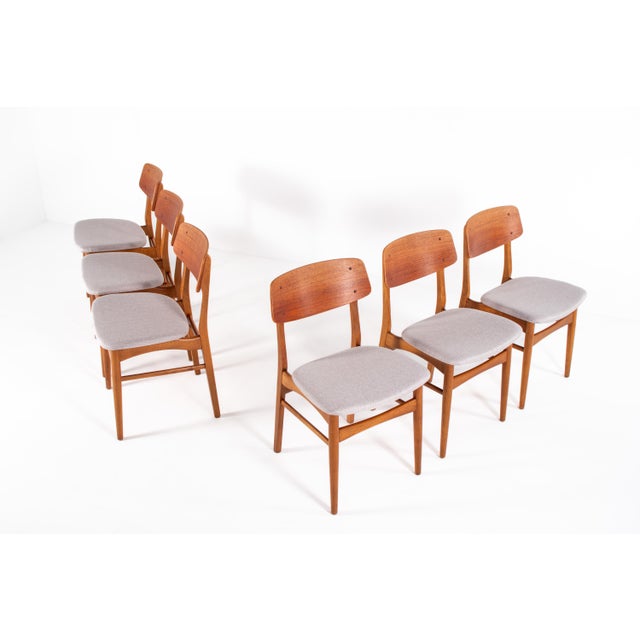 Brown Vintage Model 208A Teak Dining Chairs from Farstrup Møbler, 1960s, Set of 6 For Sale - Image 8 of 16