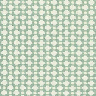 Sample - Schumacher X Celerie Kemble Betwixt Fabric in Water/Ivory For Sale