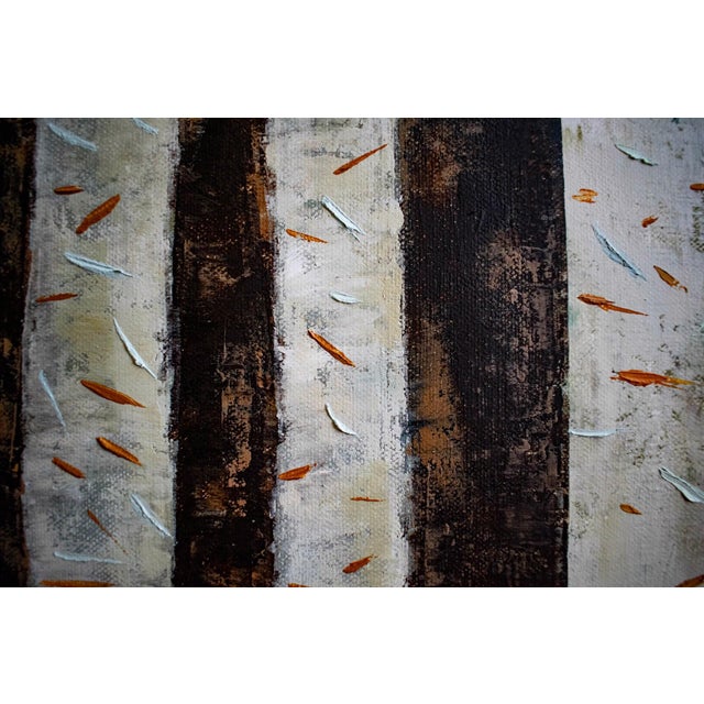 Contemporary Where the Spots Come From by Andrada Trapnell | Oil on canvas Leopard resting with foliage background For Sale - Image 3 of 5