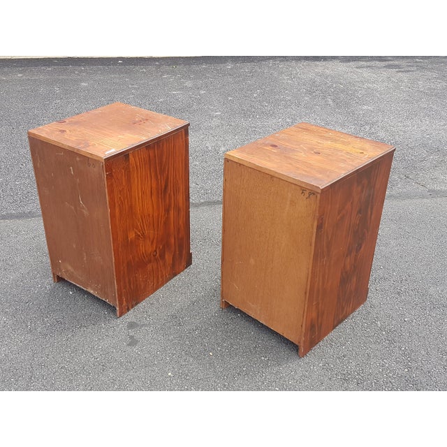 1970s Pair Antique Handmade Cherry Filing Chairish