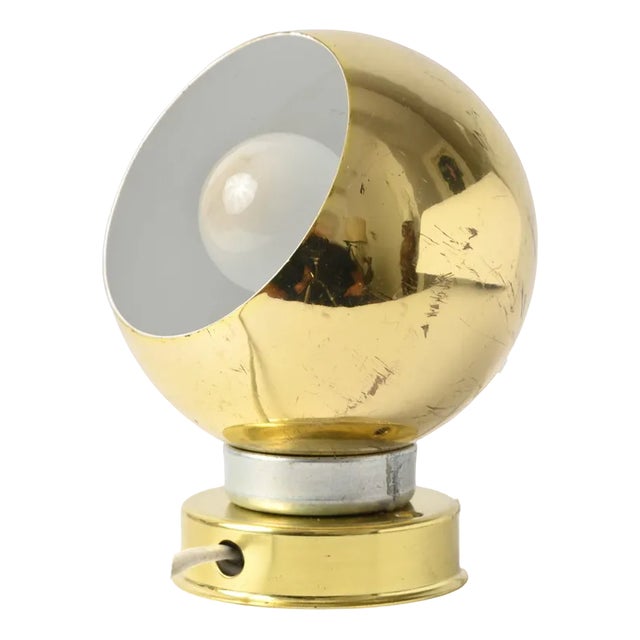 Magnetic Golden Globe Table Lamp from Reggiani, 1970s For Sale
