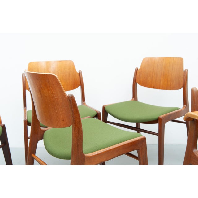 C64 and D64 Dining Chairs in Teak by Hartmut Lohmeyer for Wilkhahn, 1950s, Set of 6 For Sale - Image 12 of 18