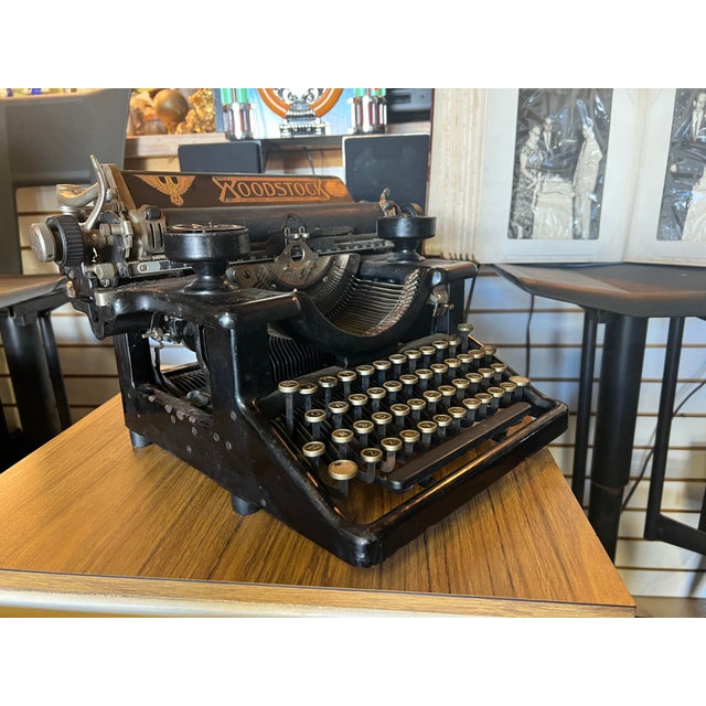Vintage Woodstock Typewriter For Sale - Image 4 of 9