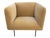 -Minimalist modern, oversized design -Camel velvet upholstery -Minimalist powder coated metal legs -Made in North Carolina...