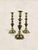 Late 19th Century Antique English Victorian Brass Candlesticks, Set of Three For Sale In Tampa - Image 6 of 8