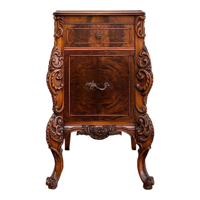 1940s Rococo Inspired Bedside Table Chairish