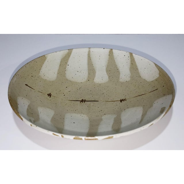 Mid 20th Century Mid-Century Modern Warren MacKenzie Monumental Ceramic Platter For Sale In Dallas - Image 6 of 8