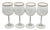 Vintage Clear Wine Glasses With Gold Rims - A Set of Four For Sale - Image 11 of 12
