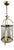 20th Century Brass and Glass Lantern Pendant Light For Sale