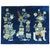 A Chinese pictographic rug in predominant shades blue. The wool is very soft and all the colors are natural. Soft on the...